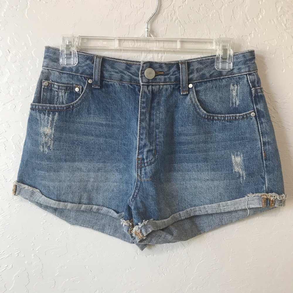 TOBI Distressed Jean Shorts